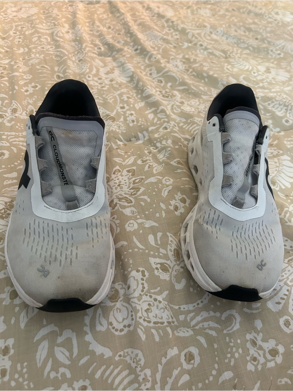 On Running Cloudmonster Women’s Running Shoes - White/Black